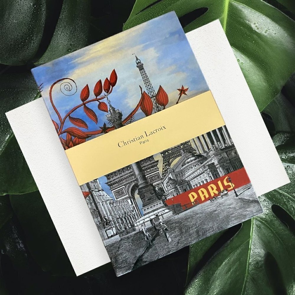 Christian Lacroix Paris 128 Pg Layflat Notebook with Ribbon Marker 6 x 8.5 NWT